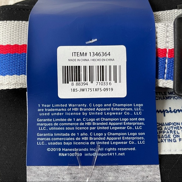 CHAMPION MULTI PURPOUSE BELT BAG FANNY PACK BLACK - Picture 2 of 3